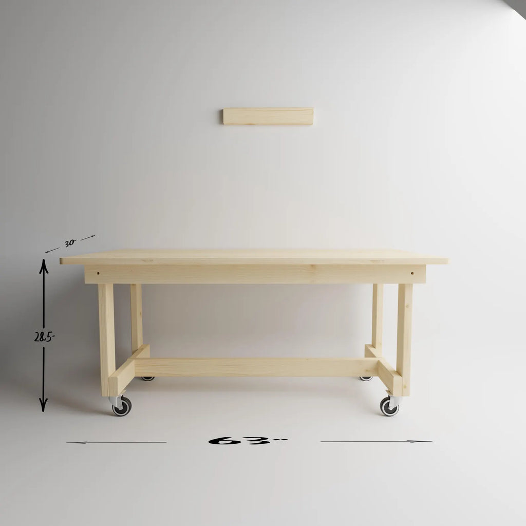 The Wall That Becomes a Workbench  A Folding Workbench Build Plan