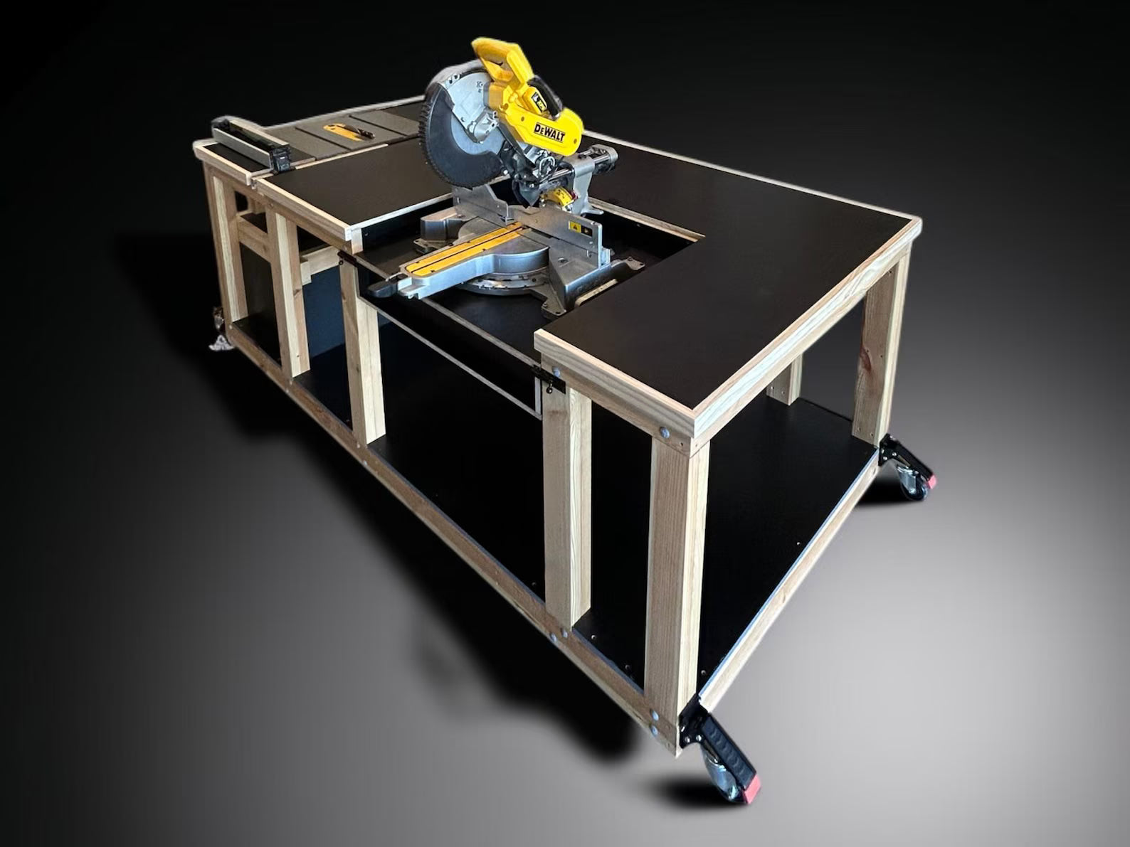 Fliptop Workbench DIY Plan — Mitre Saw + Table Saw Combo (+ 2 FREE Bonus Plans)